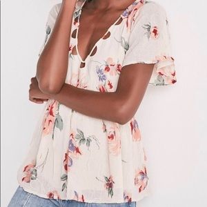 Floral Flutter Top